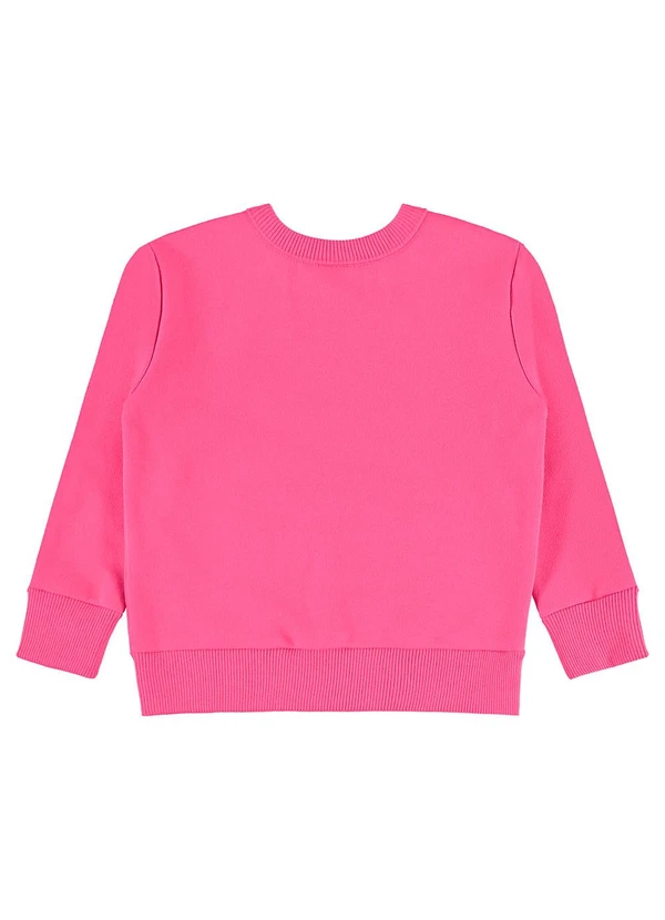 Bee Loop - Conjunto Infantil em Moletom Florido Rosa 4