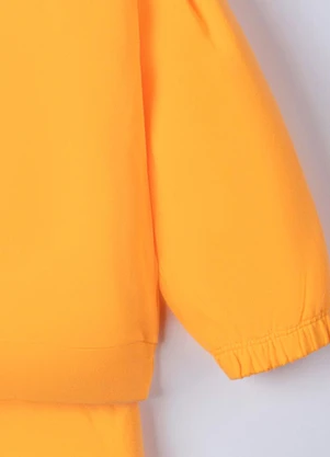 Bugbee - Conjunto Infantil em Moletom Laranja - BUGBEE