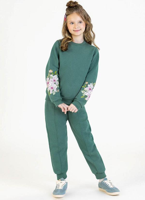 Soft Bonni - Conjunto Infantil em Moletom Verde