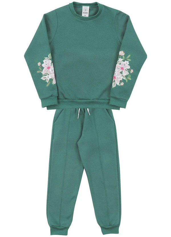 Soft Bonni - Conjunto Infantil em Moletom Verde 3