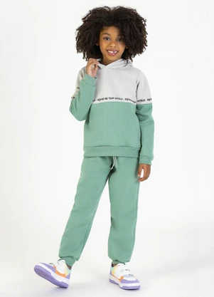 Soft Bonni - Conjunto Infantil em Moletom Verde - SOFT BONNI