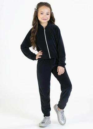 Soft Bonni - Conjunto Infantil em Plush Preto - SOFT BONNI