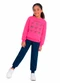 Duduka - Conjunto Infantil Estampa Laço Rosa - variação: Rosa