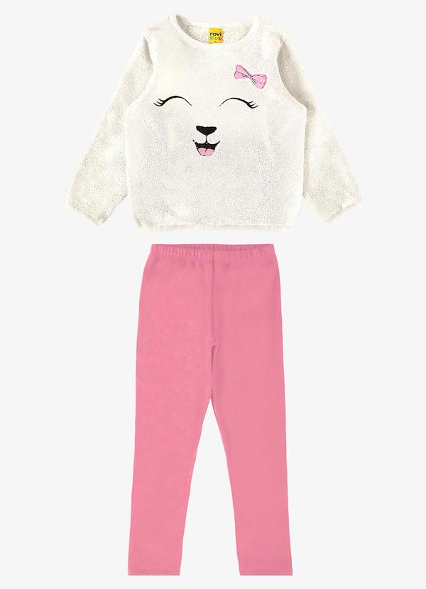 Rovi Kids - Conjunto Infantil Feminino Bege
