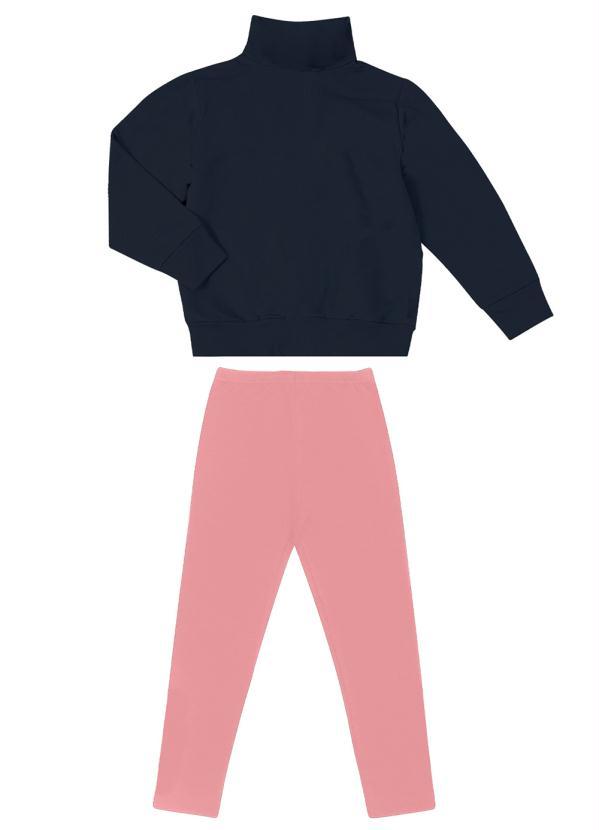 Rovi Kids - Conjunto Infantil Menina Flowers Azul 2