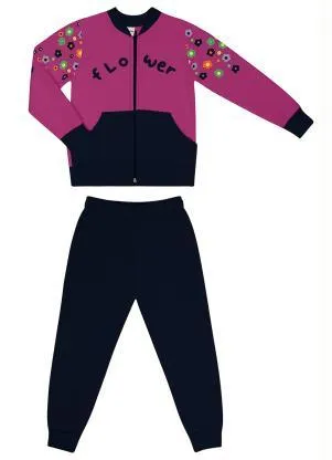 Rovi Kids - Conjunto Infantil Menina Flowers Rosa - ROVI KIDS