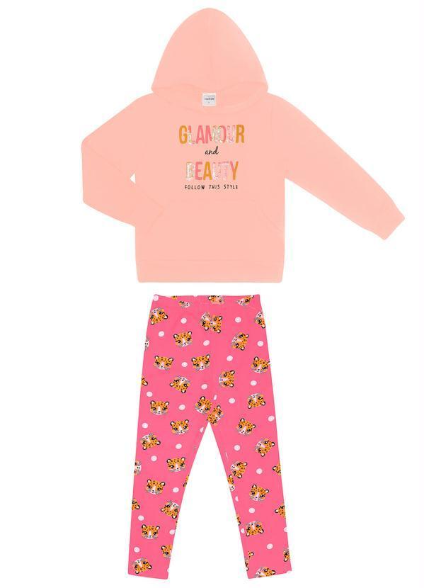 Rovi Kids - Conjunto Infantil Menina Glamour Rosa