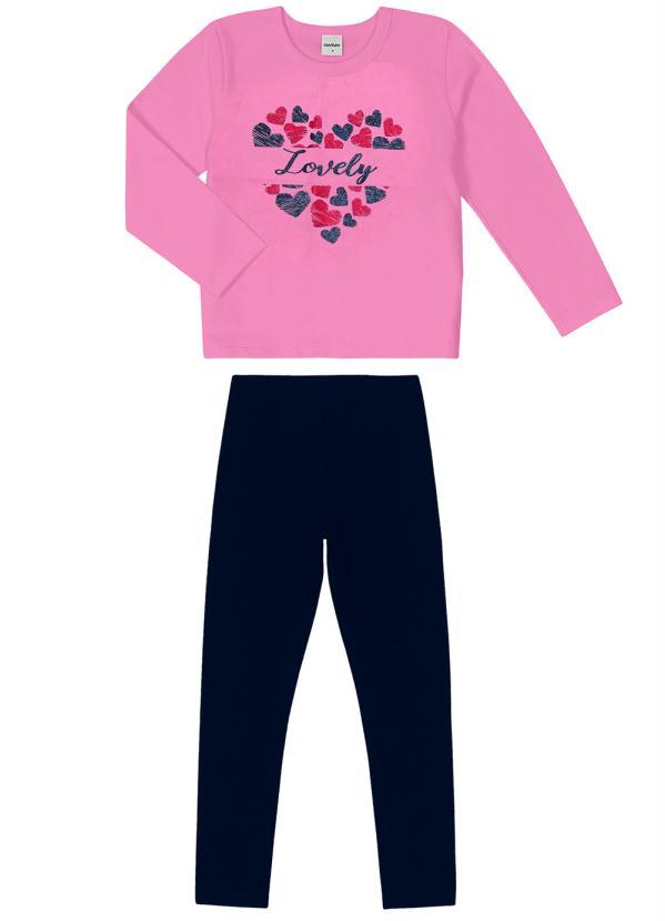 Rovi Kids - Conjunto Infantil Menina Lovely Rosa