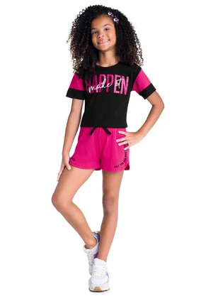 Kyly - Conjunto Infantil Menina Preto - KYLY