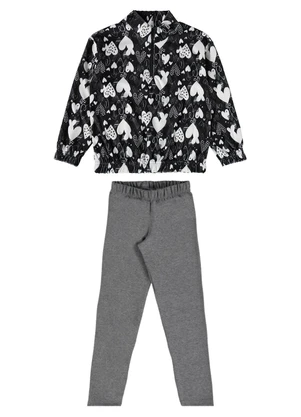 Guloseima - Conjunto Infantil Feminino Preto - GULOSEIMA