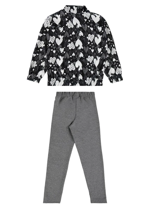 Guloseima - Conjunto Infantil Feminino Preto 2