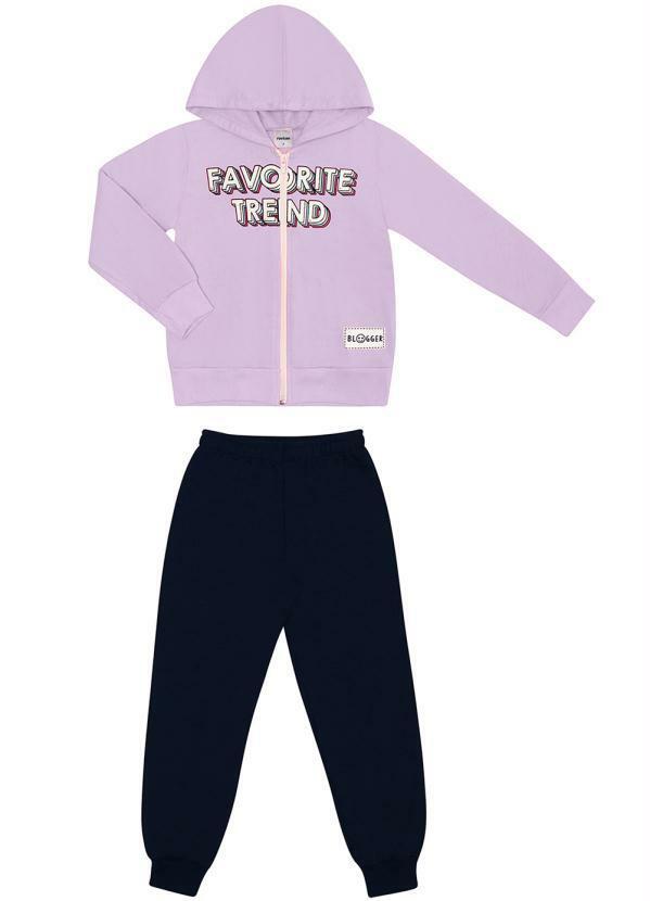 Rovi Kids - Conjunto Infantil Menina Trend Roxo