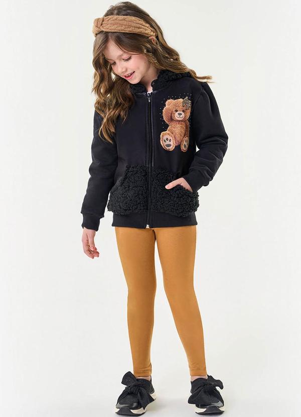 Trick Nick - Conjunto Infantil Feminino Ursinho Preto