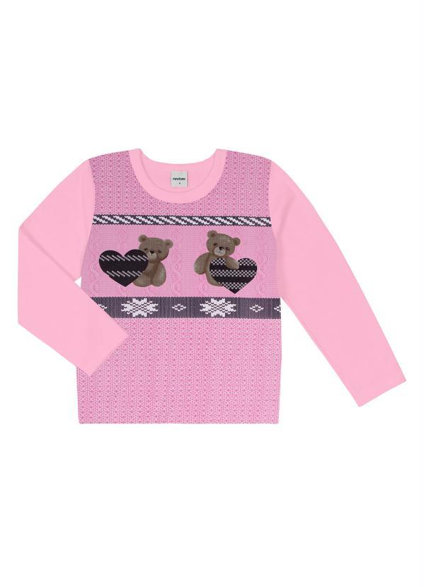 Rovi Kids - Conjunto Infantil Menina Ursinho Rosa 3