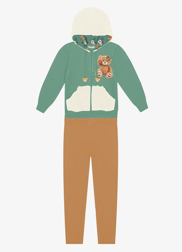 Trick Nick - Conjunto Infantil Feminino Ursinho Verde