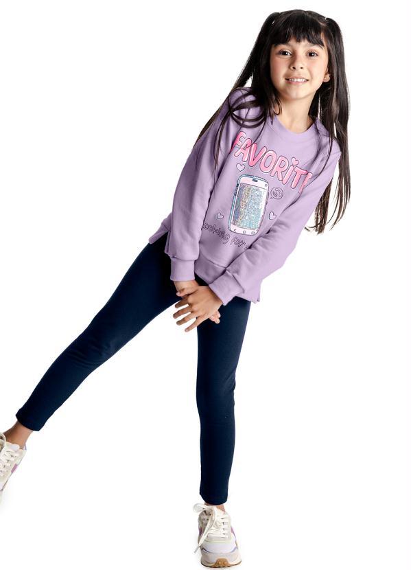 Rovi Kids - Conjunto Infantil Menina Wifi Roxo