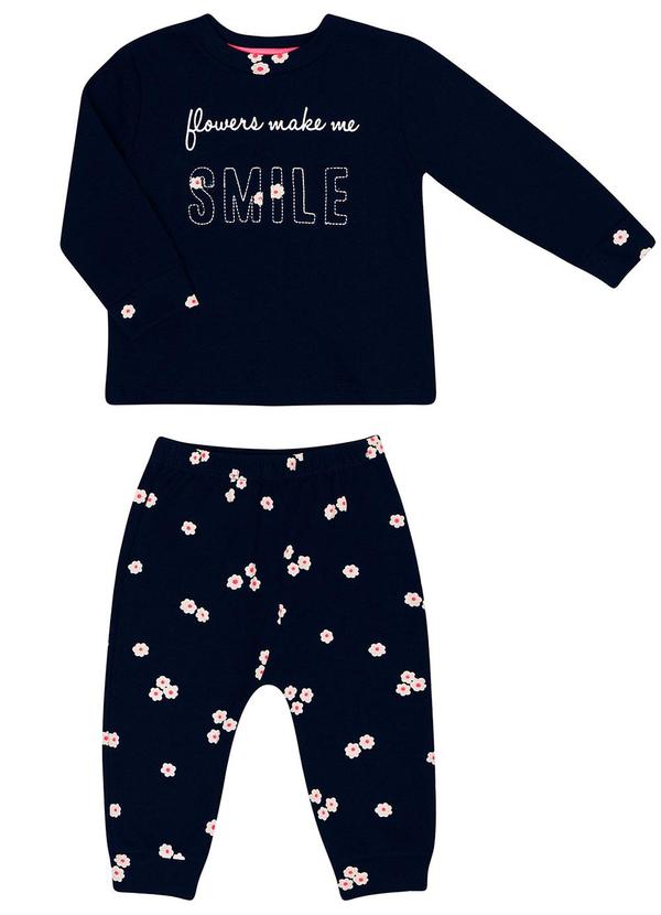 Rovi Kids - Conjunto Infantil Flowers Azul