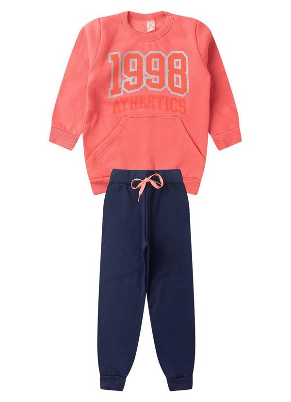 Rosa Azul - Conjunto Infantil Inverno Athletics Iaia  Rosa