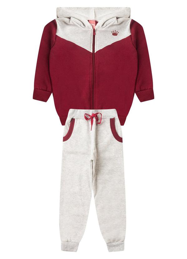 Rosa Azul - Conjunto Infantil Inverno Básico Iaia Vermelho