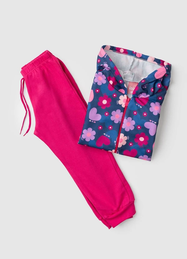 Rosa Azul - Conjunto Infantil Inverno Flores Iaia Azul 2