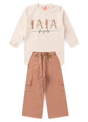 Rosa Azul - Conjunto Infantil Inverno For Girls Branco - ROSA AZUL