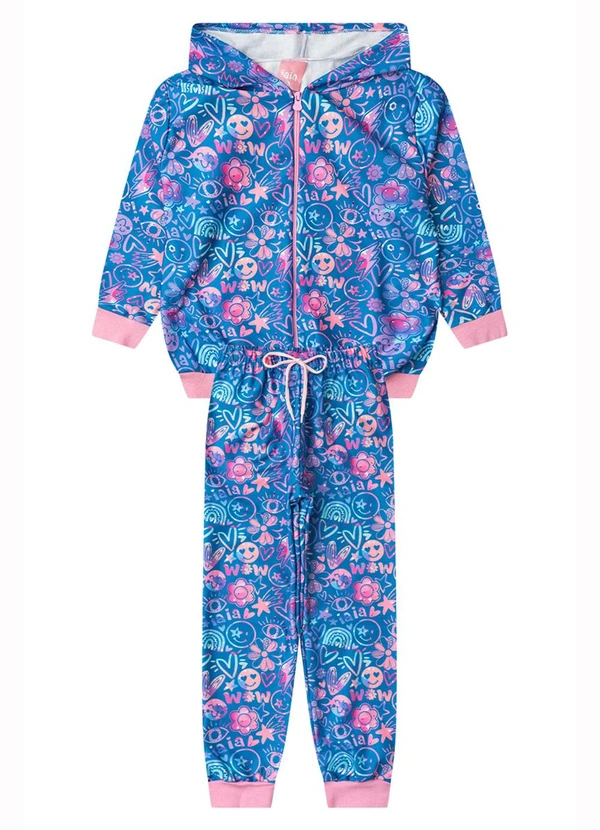 Rosa Azul - Conjunto Infantil Inverno Iaia Azul Cobalto