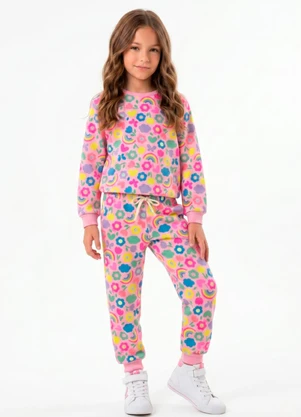 Rosa Azul - Conjunto Infantil Inverno Iaia Rosa Claro  - ROSA AZUL