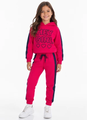 Rosa Azul - Conjunto Infantil Inverno Menina Hey Girl Iaia - ROSA AZUL