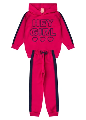 Rosa Azul - Conjunto Infantil Inverno Menina Hey Girl Iaia - ROSA AZUL