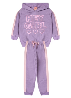 Rosa Azul - Conjunto Infantil Inverno Menina Hey Girl - ROSA AZUL