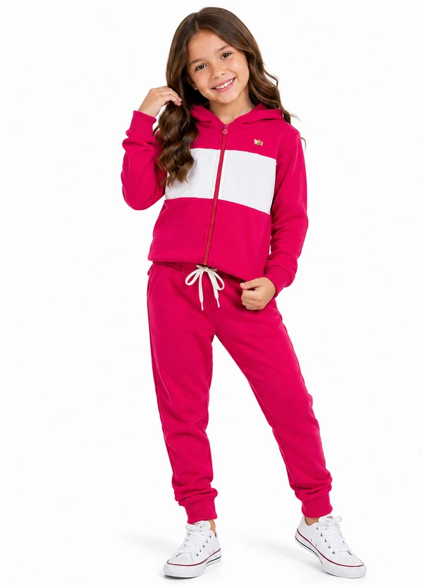 Rosa Azul - Conjunto Infantil Inverno Menina Iaia Pink