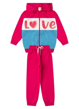 Rosa Azul - Conjunto Infantil Inverno Menina Love Iaia - ROSA AZUL