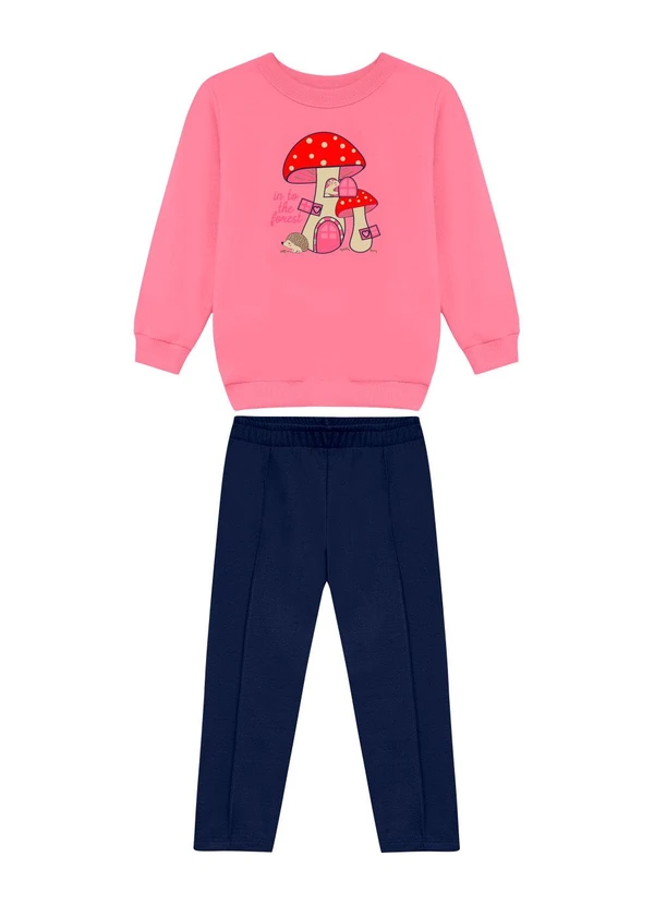 Duduka - Conjunto Infantil Inverno Rosa