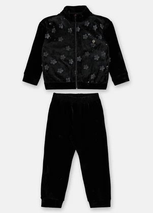 Up Baby - Conjunto Infantil Jaqueta Calça Preto - UP BABY