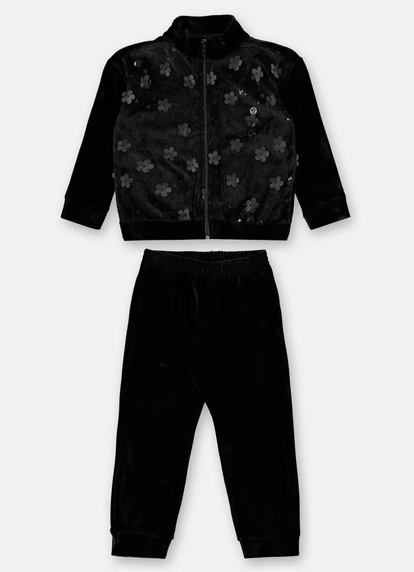 Up Baby - Conjunto Infantil Jaqueta Calça Preto 2