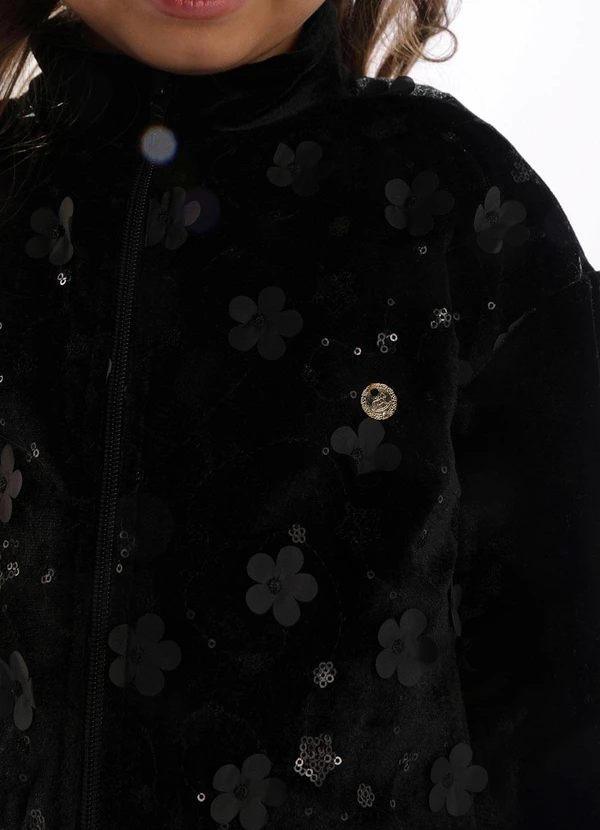 Up Baby - Conjunto Infantil Jaqueta Calça Preto 5