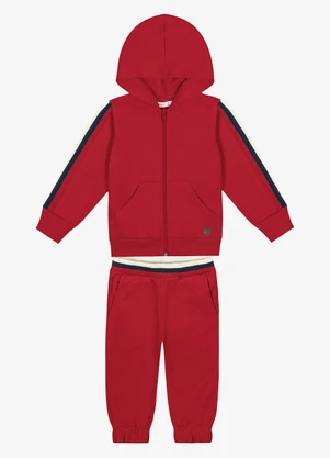 Trick Nick - Conjunto Infantil Jaqueta com Calça Vermelho - TRICK NICK