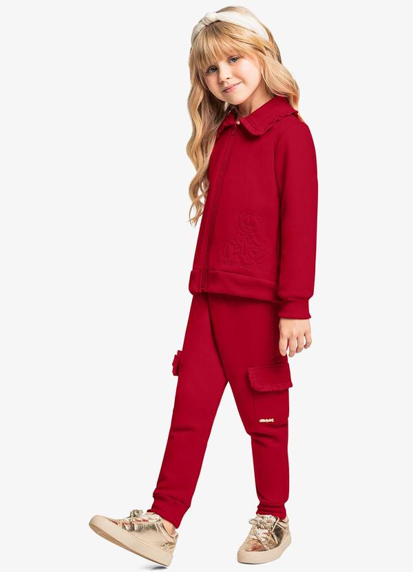 Trick Nick - Conjunto Infantil Jaqueta com Calça Vermelho