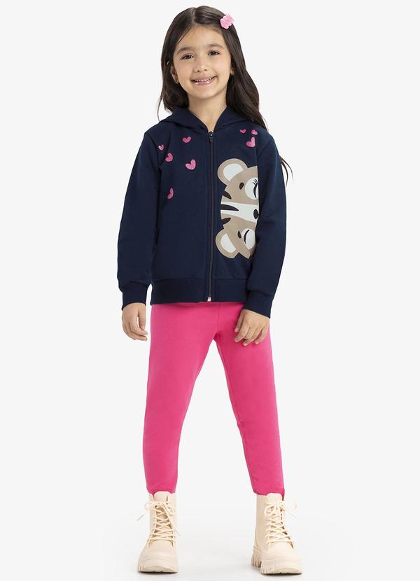 Rovi Kids - Conjunto Infantil Jaqueta com Legging Azul 1