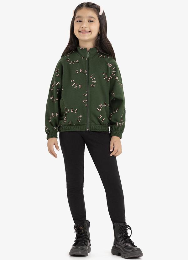 Rovi Kids - Conjunto Infantil Jaqueta com Legging Verde