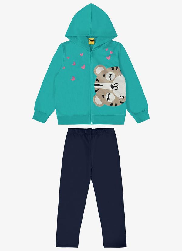 Rovi Kids - Conjunto Infantil Jaqueta com Legging Verde