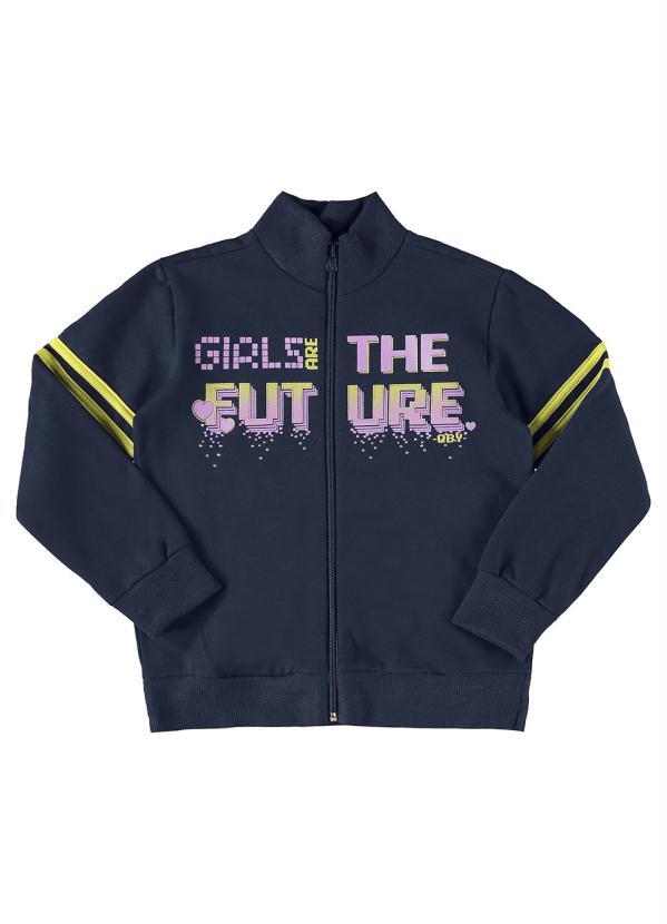 Quimby - Conjunto Infantil Jaqueta e Calça Azul 4