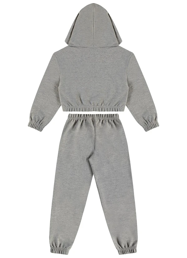 Guloseima - Conjunto Infantil Jaqueta e Calça Cinza 2