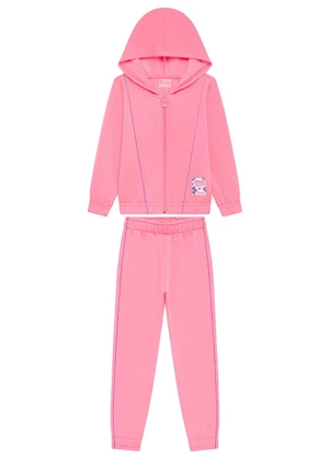 Duduka - Conjunto Infantil Jaqueta e Calça Comfort Rosa  - DUDUKA