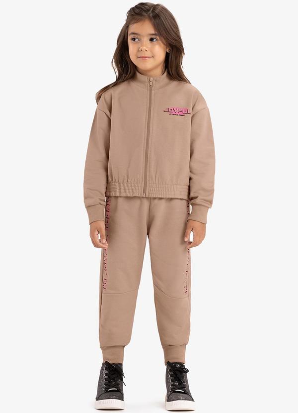 Rovi Kids - Conjunto Infantil Jaqueta e Calça Marrom