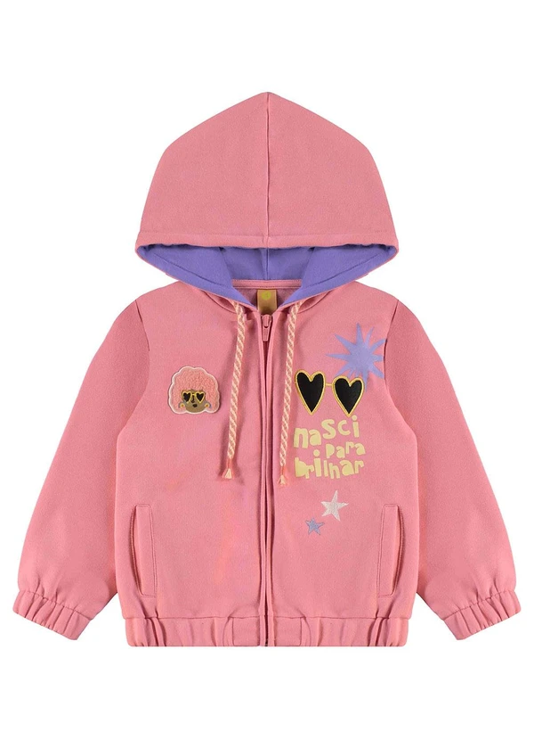 Três e Já - Conjunto Infantil Jaqueta e Calça Rosa 5