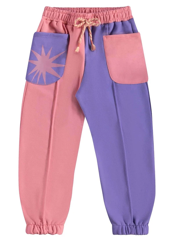 Três e Já - Conjunto Infantil Jaqueta e Calça Rosa 7