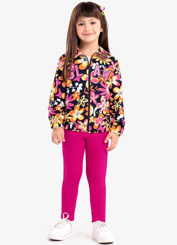 Rovi Kids - Conjunto Infantil Jaqueta e Legging Azul