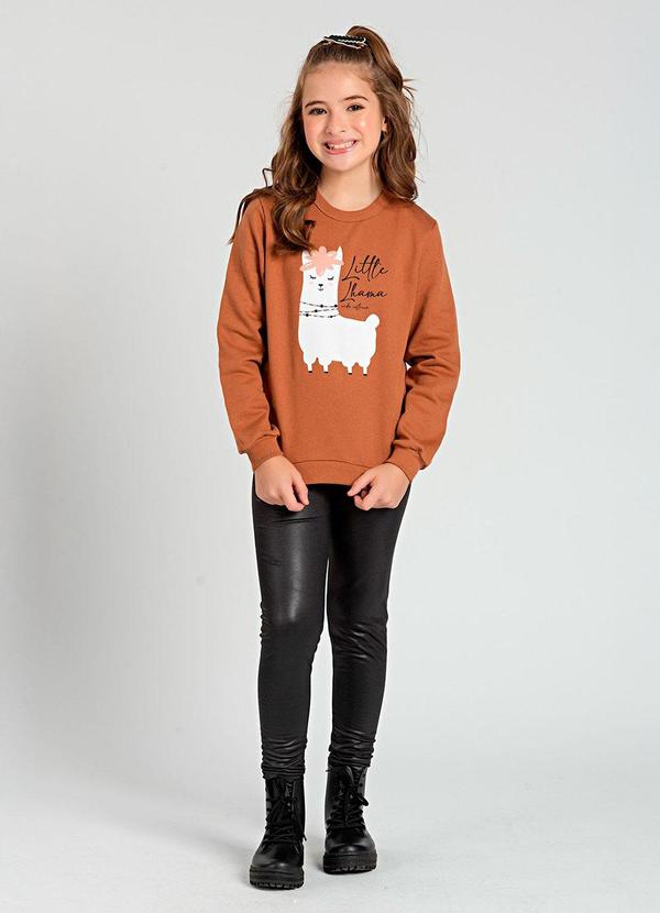 Vida Costeira - Conjunto Infantil Little Lhama Menina Caramelo
