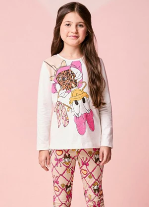 Momi - Conjunto Infantil Manga Longa da Daisy Duck - MOMI
